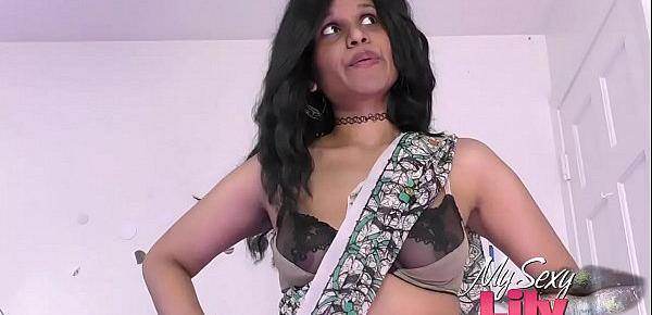  Sexy Lily Seducing Her Indian Step Brother Showing Him Pussy Boobs